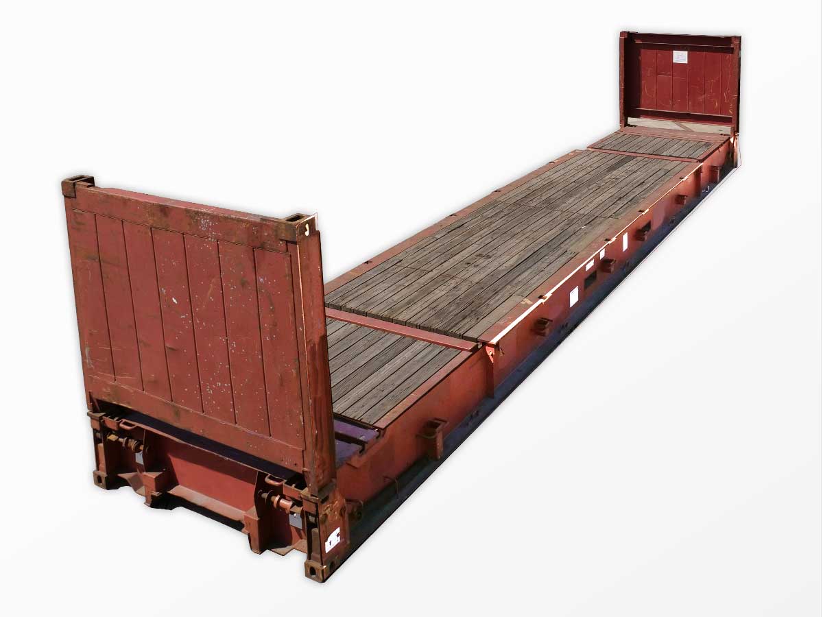 20 Ft Flat Rack Shipping Containers for Sale - New & Used | Interport